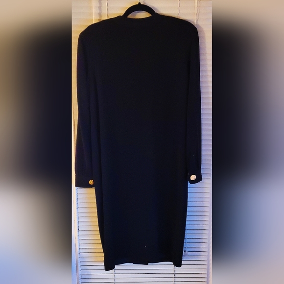 Talbots Merino Wool Long Sweater Coat Black New Tags Front Pockets Fully Lined - Picture 2 of 10